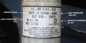 Paintball tank label